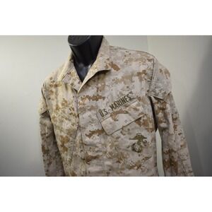 Propper USMC Marines Camouflage Button Up Tactical Long Sleeve Mens Small Long